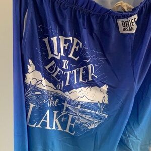 NWT XXL Brief Insanity “LifeIsBetterAtTheLake”
